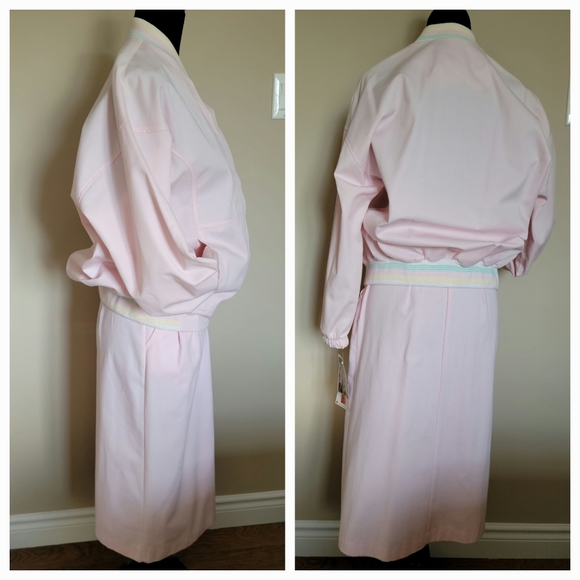 80's Vintage NWT jacket+EUC Skirt 1980's country club Set size 8 made in Canada - Picture 4 of 11